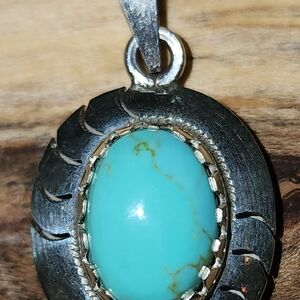 Silver and Turquoise Pendant